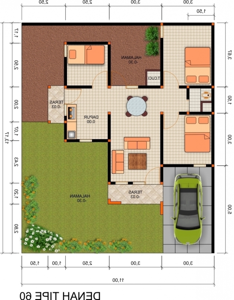 46+ Denah Rumah Minimalis Dengan 3 Kamar Tidur – home design dreams mod apk
